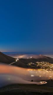 山から見下ろす夜景