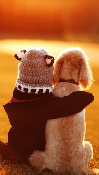 子供と犬