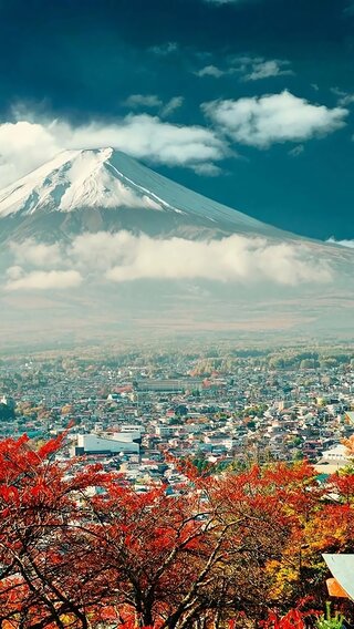 秋の富士山