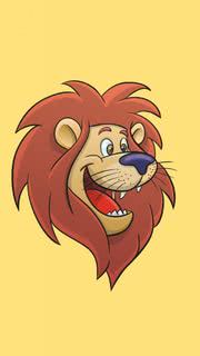 Smiling Lion Art Cartoon