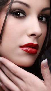 Red Lips Close Up