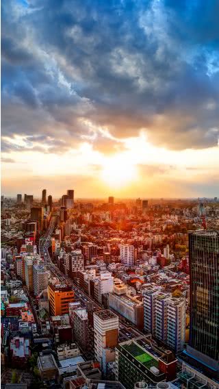 朝の東京