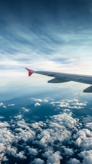 飛行機からみた空