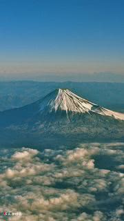 空からみた富士山