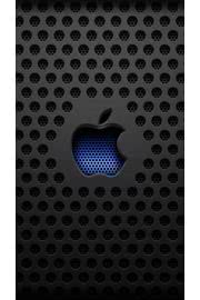 iPhone壁紙Metal Apple Logo i…