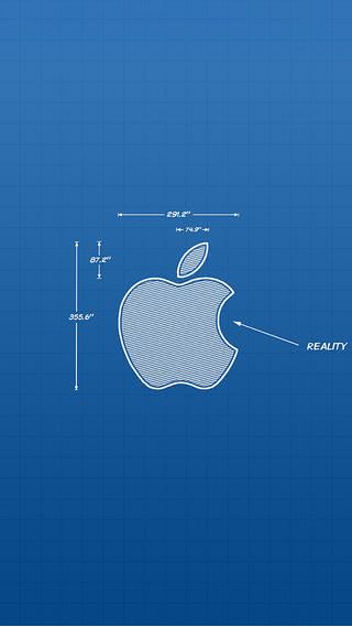 アップルロゴ（設計図）