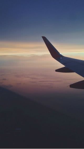 飛行機から見た空