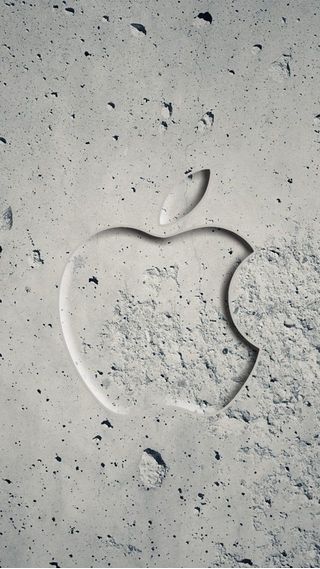 コンクリートにAppleの刻印