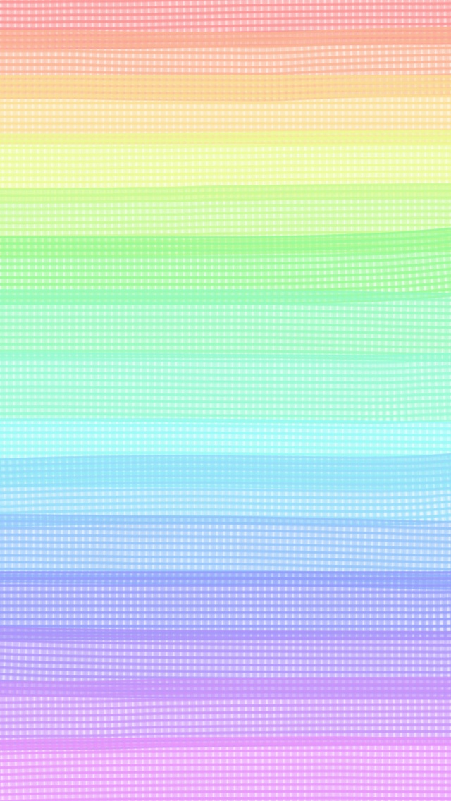 パステルカラーの虹色グラデーション スマホ壁紙 Iphone待受画像