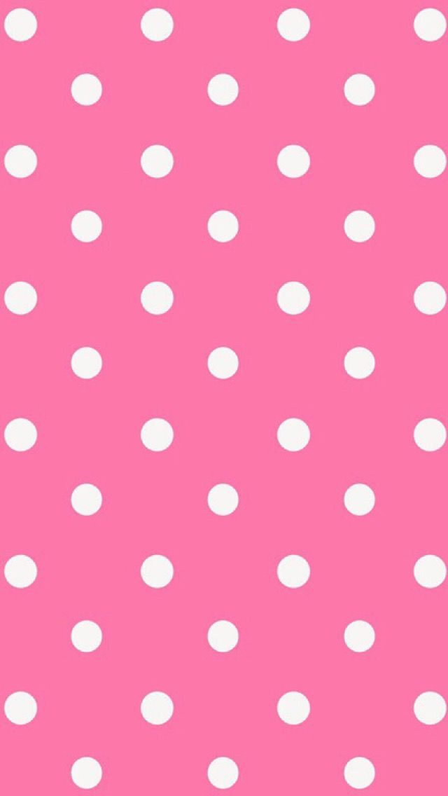 可愛いピンクの水玉模様 スマホ壁紙 Iphone待受画像ギャラリー