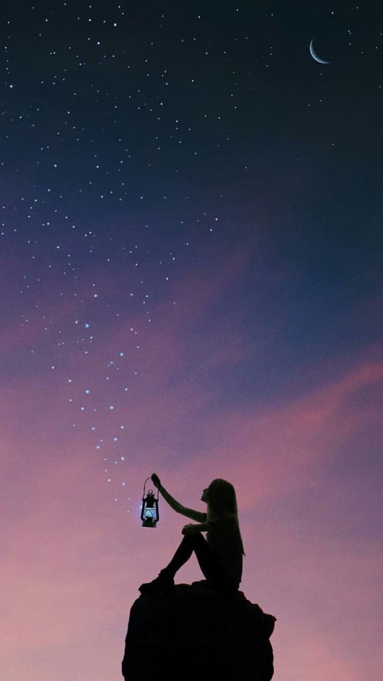 星空を見上げる スマホ壁紙 Iphone待受画像ギャラリー