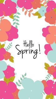 Hello Spring! | 春のiPhone壁紙