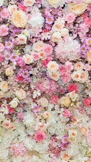 【34位】沢山の花|模様のiPhone壁紙