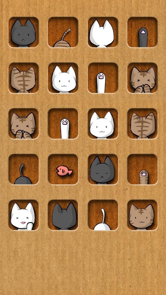 かわいい猫のイラスト壁紙 スマホ壁紙iphone待受画像ギャラリー