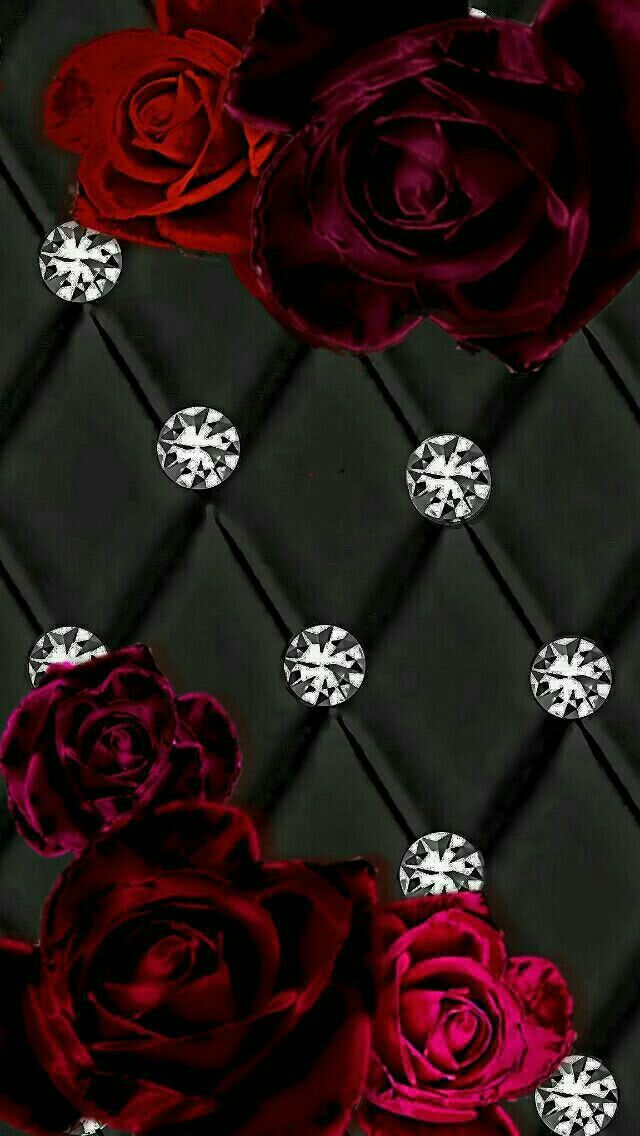 薔薇とダイヤモンド スマホ壁紙 Iphone待受画像ギャラリー