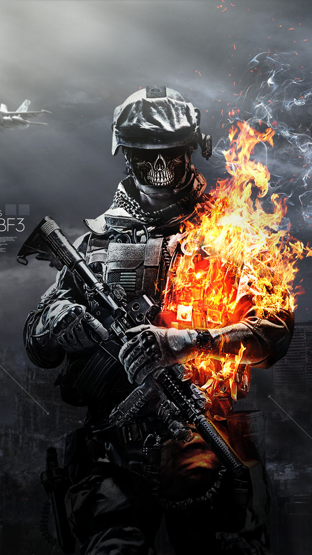 Battlefield 3 Skulls Fire Iphone 5 Wallpaper Ilikewallpaper Com Jpeg Wallpaper Gallery Gadgetmac スマホ壁紙 Iphone待受画像ギャラリー