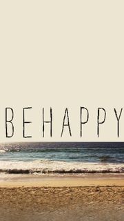 ビーチ「BE HAPPY」