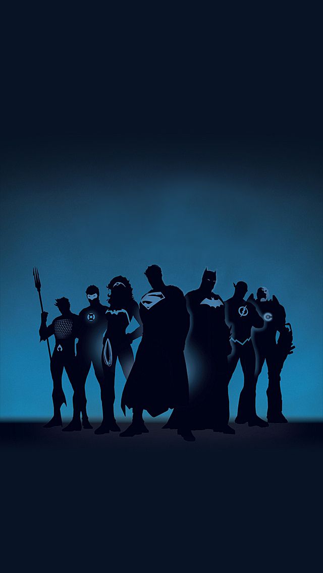 Heroes Iphone 5 Wallpaper Justice League スマホ壁紙 Iphone待受