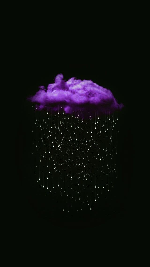 紫色の雨雲 スマホ壁紙 Iphone待受画像ギャラリー