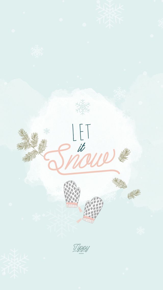 Let It Snow 冬の可愛いiphone壁紙 スマホ壁紙 Iphone待受画像ギャラリー