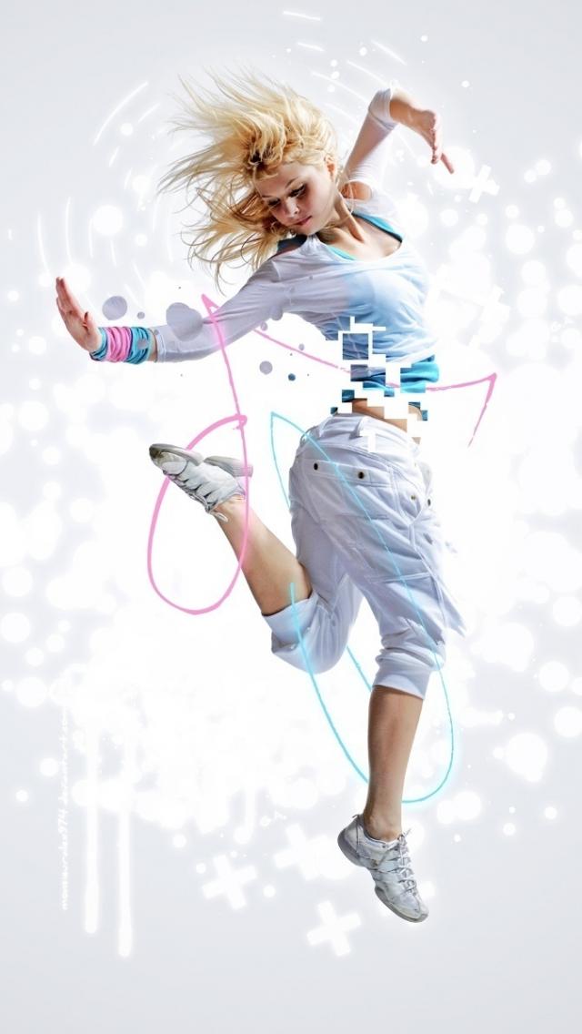 Abstract Girl Dance Music Desktop Wallpaper Wallpapers