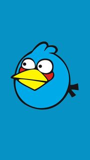 iPhone壁紙Angry Birds Blue i…