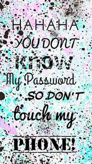 ロック画面用：You don t know my password