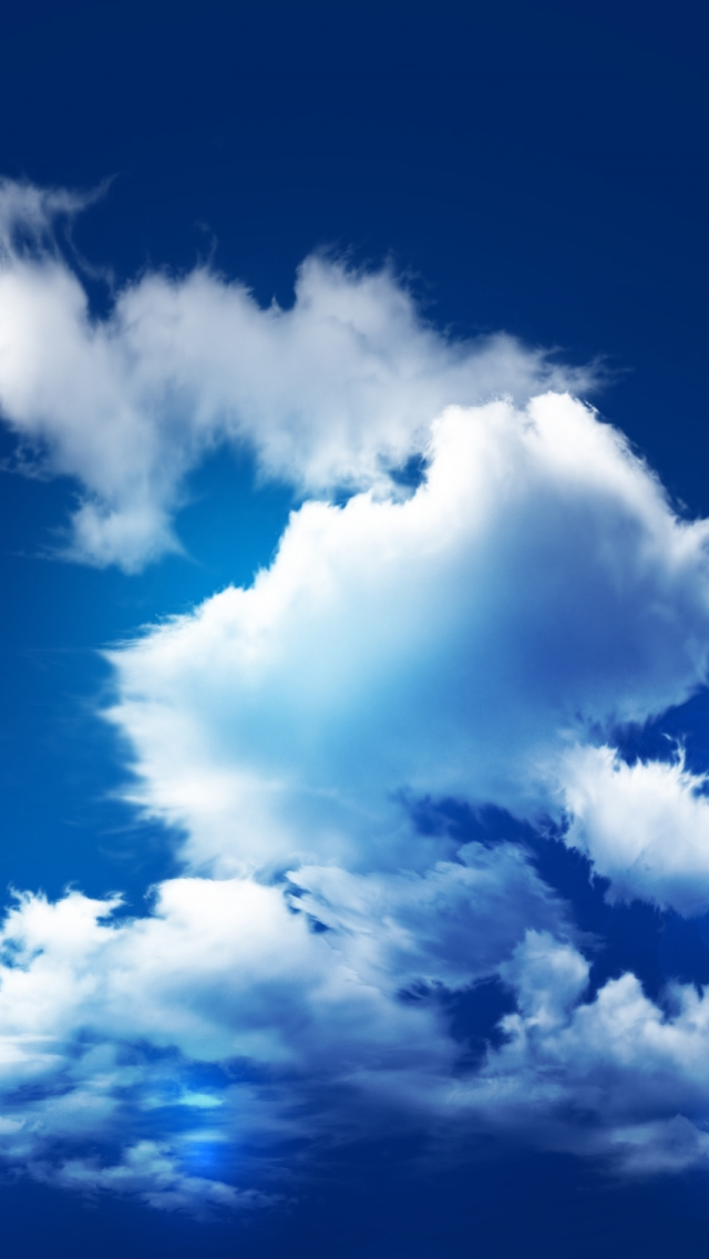 Blue Sky And Clouds iPhone 5s Wallpaper Download | iPhone ...