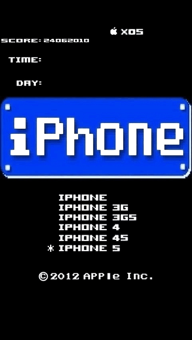 ゲーム風ドット絵のiphoneメニュー スマホ壁紙 Iphone待受画像ギャラリー