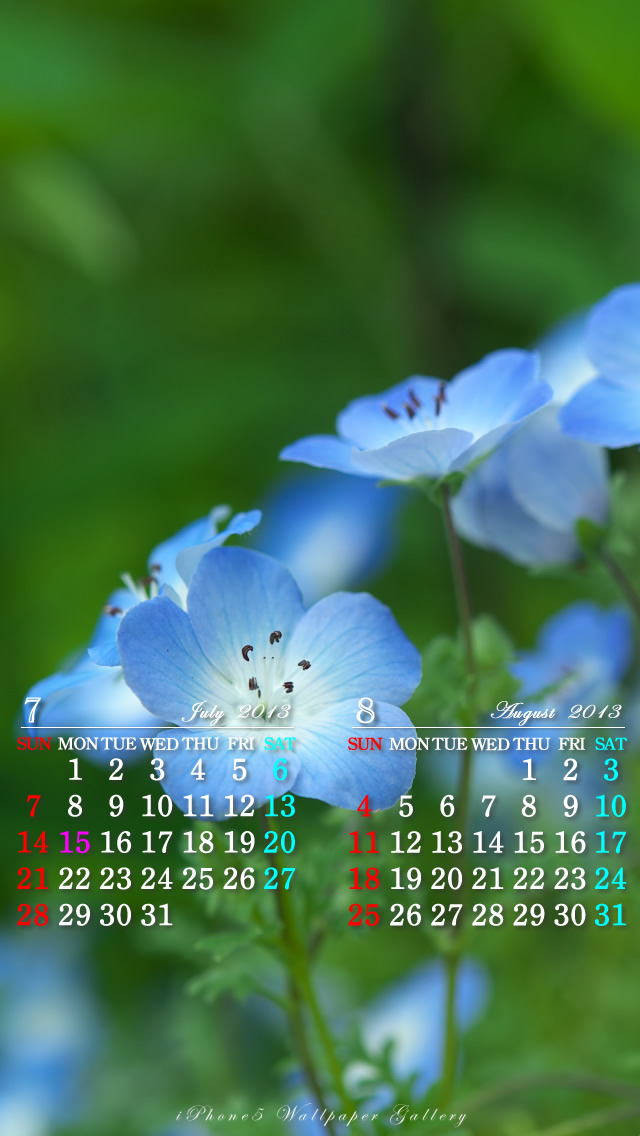 Iphone5 ロック画面カレンダー 7月 バラ 薔薇 Iphone5 壁紙館 Iphone5 Wallpaper Gallery スマホ壁紙 Iphone待受画像ギャラリー