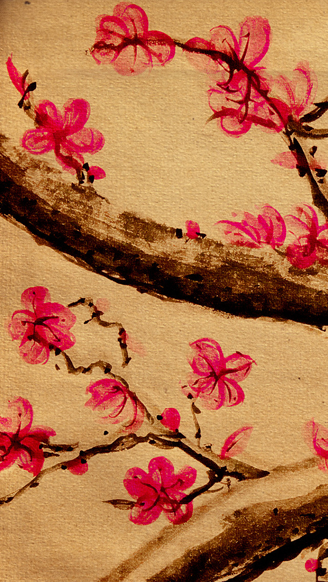お洒落な桜の和柄 スマホ壁紙 Iphone待受画像ギャラリー