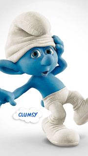 iPhone壁紙Clumsy The Smurfs …