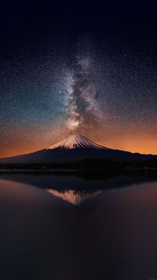 【54位】富士山と星空