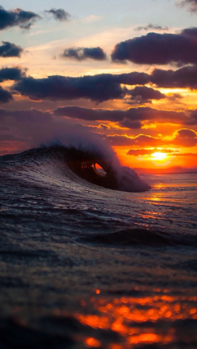 Cool Surf Wave Sunset Iphone 5 Wallpaper Ipod Wallpaper Hd Free Download スマホ壁紙 Iphone待受画像ギャラリー