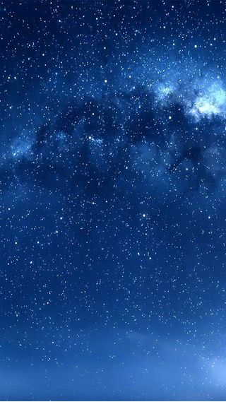 【1位】星空|ブルーのiPhone壁紙