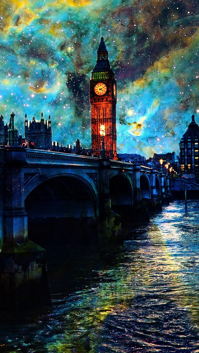 お洒落な風景 幻想的なロンドンの夜景 スマホ壁紙 Iphone待受画像ギャラリー