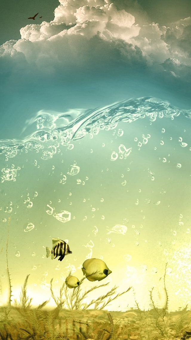 幻想的な水の世界 スマホ壁紙 Iphone待受画像ギャラリー