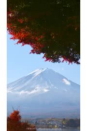 iPhone壁紙iPhone5 壁紙館「富士山」－紅…