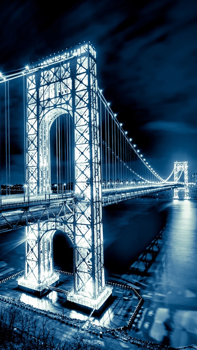 george washington bridge new jersey manhattan night lights_640x1136_iphone_5_wallpaper_fec986c7bf36e527547fd315cdc9bb8b_raw