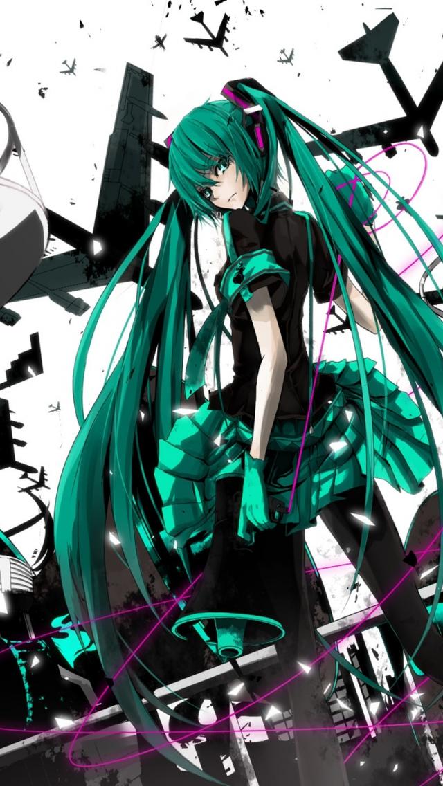 綺麗な初音ミク イラスト かっこいい アニメ画像