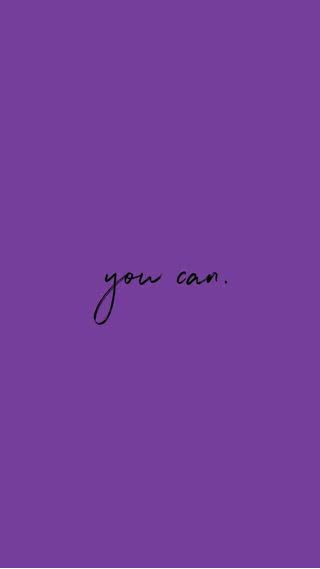 You can