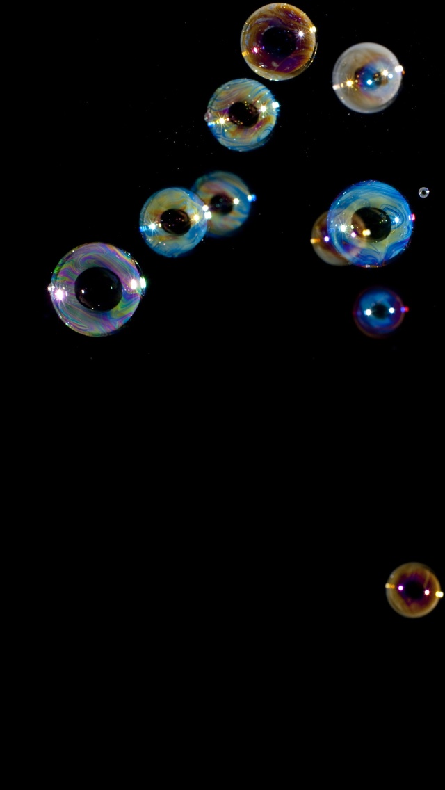 Iphone 5 Wallpaper Flying Bubbles 01 スマホ壁紙 Iphone待受画像ギャラリー