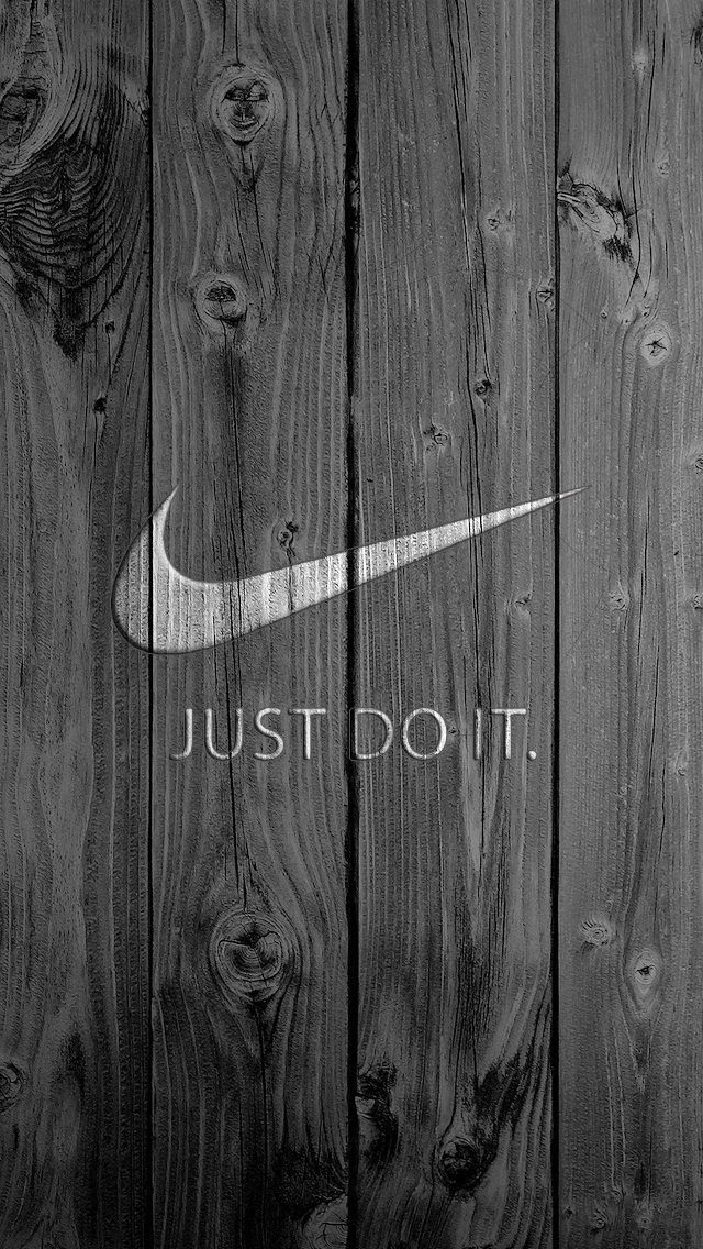 Nikeのスマホ壁紙 Just Do It シンプル使いやすい 木目柄