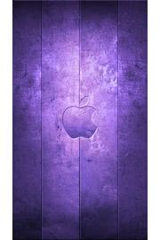 iPhone壁紙Apple Purple Wood …