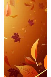 iPhone壁紙Vector Autumn Leav…