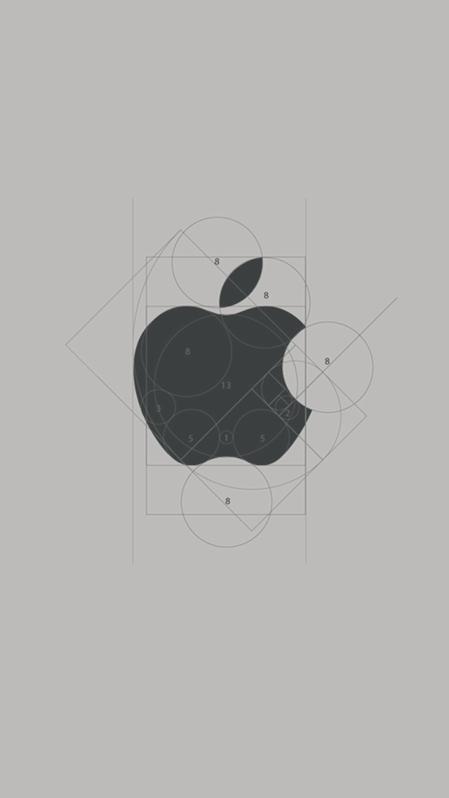 アップルロゴの設計図 スマホ壁紙 Iphone待受画像ギャラリー