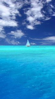 透き通る青い海 - 夏っぽいiPhone壁紙