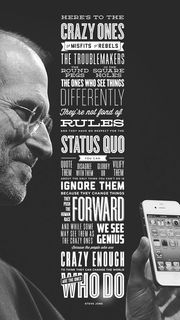 ステーブ・ジョブズ メッセージ Appleの壁紙
