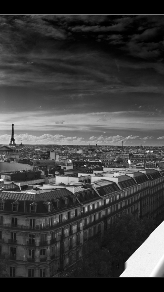 パリの街並み モノトーン スマホ壁紙 Iphone待受画像ギャラリー