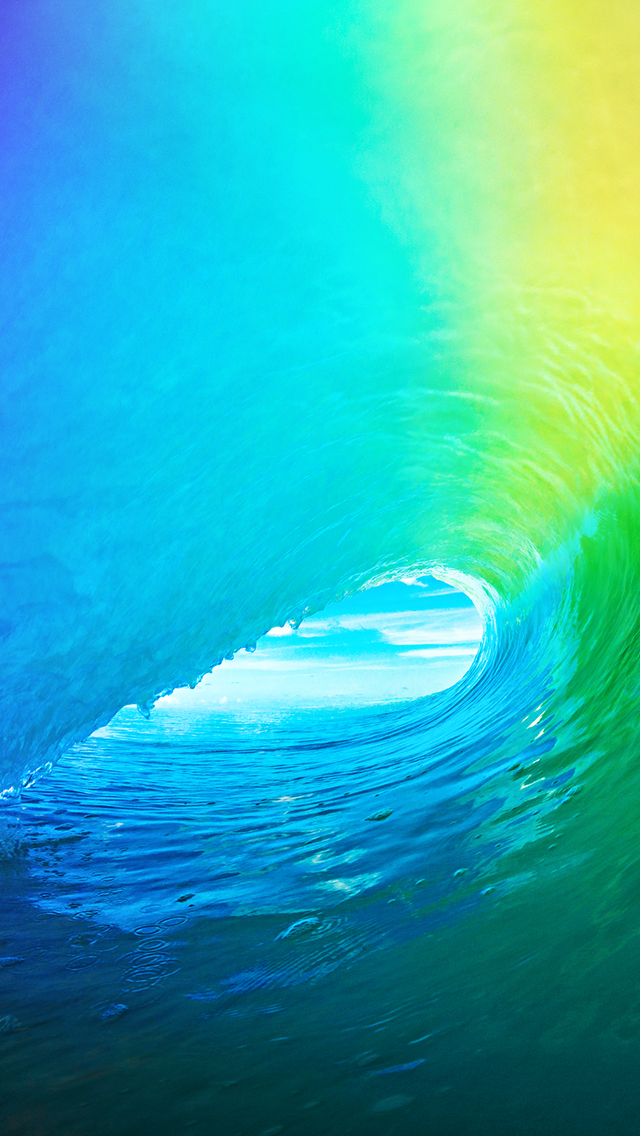 透き通る七色の波のチューブ スマホ壁紙 Iphone待受画像ギャラリー